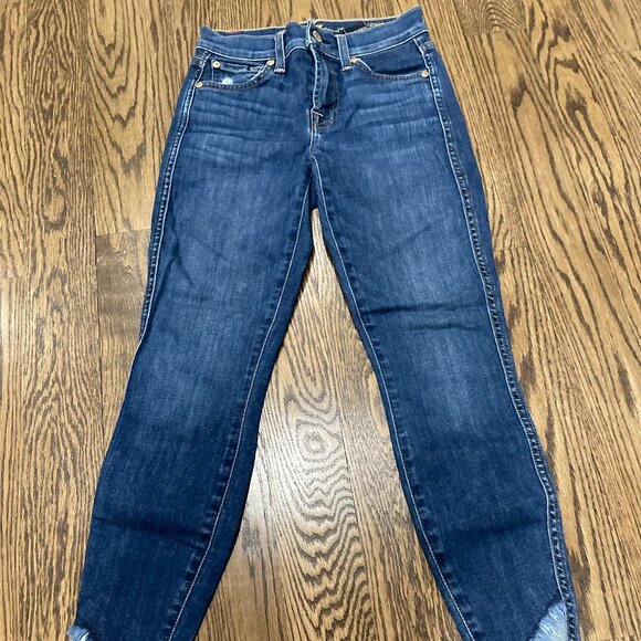 7 For All Mankind Jeans- The Ankle Skinny. Size 24 - Picture 3 of 4